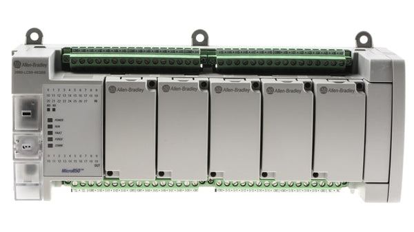 Rockwell, allen, bradley, allen-bradly, ethernet, ethernet-ip, ethernet/ip, CIP, industrial, OLC, communication, controller,2080-LC50-48QBB,Allen Bradley, Micro850, PLC CPU - 28 Inputs, 20 Outputs, For Use With Micro800 Series, Ethernet, USB Networking
