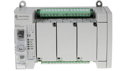 Rockwell, allen, bradley, allen-bradly, ethernet, ethernet-ip, ethernet/ip, CIP, industrial, OLC, communication, controller,2080-LC50-24QWB,Allen Bradley Micro850 PLC CPU - 14 Inputs, 10 Outputs, Relay, For Use With Micro800 Series, Ethernet, USB Networking