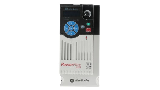 Rockwell, allen, bradley, allen-bradly, ethernet, ethernet-ip, ethernet/ip, CIP, industrial, OLC, communication, controller,25B-D010N114,Allen Bradley PowerFlex 525 Inverter Drive, 3-Phase In, 500Hz Out, 4 kW, 400 V ac, 10.5 A