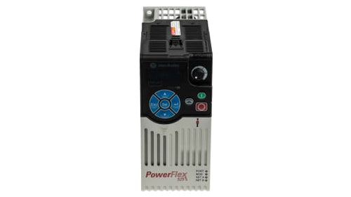 Rockwell, allen, bradley, allen-bradly, ethernet, ethernet-ip, ethernet/ip, CIP, industrial, OLC, communication, controller,25B-D4P0N114,Allen Bradley PowerFlex 525 Inverter Drive, 3-Phase In, 500Hz Out, 1.5 kW, 400 V ac, 4 A