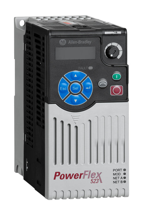 25A-D2P3N114,Allen-Bradley,rockwell,industrial,rockwell in Nigeria, callibration, Drives and Motors,Allen Bradley PowerFlex 523 Inverter Drive, 3-Phase In, 0.75 kW, 400 V ac, 2.3 A