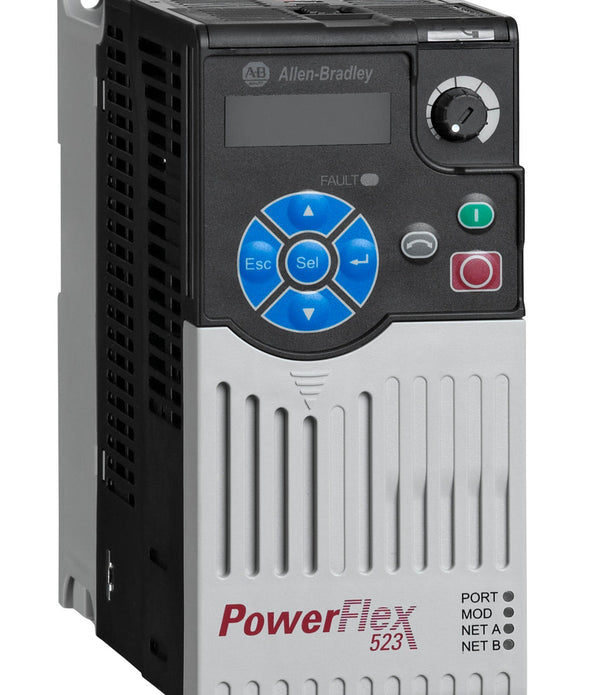 25A-D2P3N114,Allen-Bradley,rockwell,industrial,rockwell in Nigeria, callibration, Drives and Motors,Allen Bradley PowerFlex 523 Inverter Drive, 3-Phase In, 0.75 kW, 400 V ac, 2.3 A