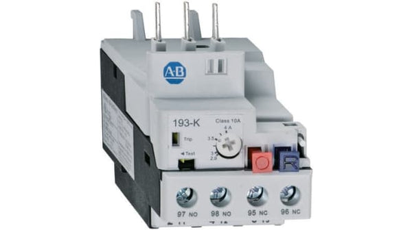 Rockwell, allen, bradley, allen-bradly, ethernet, ethernet-ip, ethernet/ip, CIP, industrial, OLC, communication, controller,193-KB10,Allen Bradley Overload Relay - 1NO + 1NC, 0.75 ? 1 A F.L.C, 1 A Contact Rating, 6 W, 690 Vac, BulletinRockwell193-KB10Allen Bradley Overload Relay - 1NO + 1NC, 0.75 ? 1 A F.L.C, 1 A Contact Rating, 6 W, 690 Vac, Bulletin