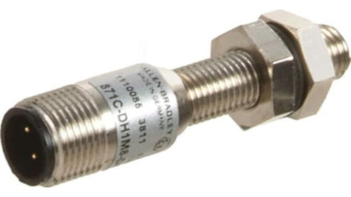 Rockwell, allen, bradley, allen-bradly, ethernet, ethernet-ip, ethernet/ip, CIP, industrial, OLC, communication, controller,871C-D1NP5-P3,Allen Bradley Inductive Barrel-Style Proximity Sensor, PNP Output, 0.8 mm Detection, IP67, M5 x 0.5, IO-Link