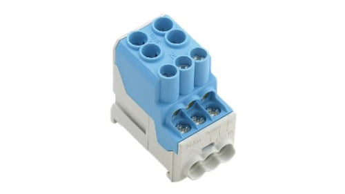 Electrical components near me, Electrical components store in Nigeria,weidmuller 1561920000 Distribution Block, 6 Way, 10 mm², 25 mm², 100A, 690 V ac/dc, Blue,Industrial Connectivity,Automation,Digitalization,Electrical Components,Terminal Blocks,Wire Processing,Enclosures,Sensors and Actuators,Energy Management,weidmuller