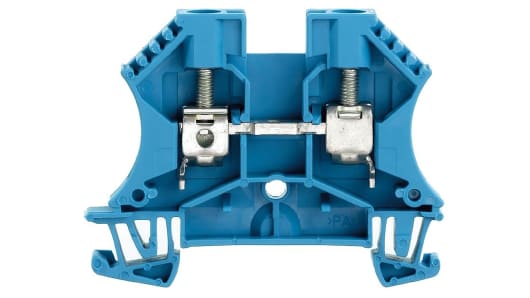 weidmuller 1020280000 Blue WDU Feed Through Terminal Block, 6mm², 800 V ...
