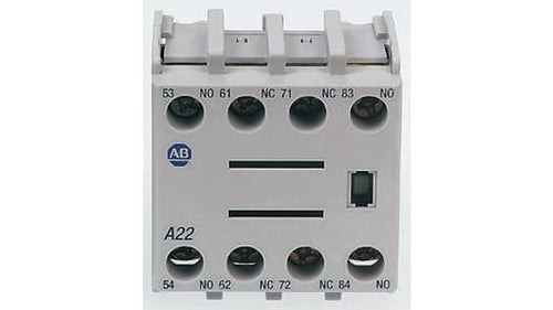 Rockwell, allen, bradley, allen-bradly, ethernet, ethernet-ip, ethernet/ip, CIP, industrial, OLC, communication, controller,100-FA02,Allen Bradley Auxiliary Contact - 2NC, 2 Contact, Front Mount, 10 A