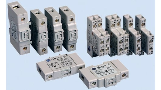 Allen Bradley Auxiliary Contact - 2NC + 2NO, 4 Contact, Side Mount, 6 A