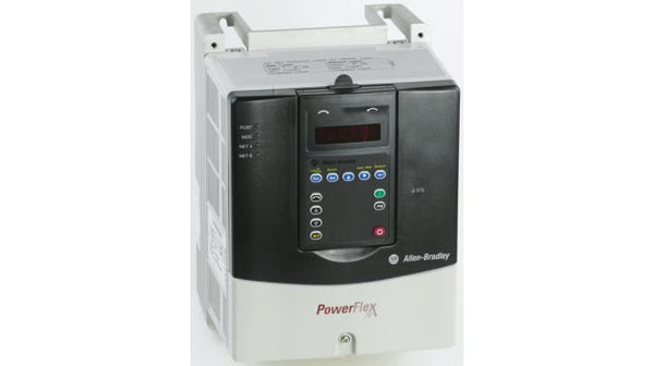 Rockwell, allen, bradley, allen-bradly, ethernet, ethernet-ip, ethernet/ip, CIP, industrial, OLC, communication, controller,20AC011A0AYNANC0,Allen Bradley PowerFlex 70 Inverter Drive, 3-Phase In, 500Hz Out, 5.5 kW, 400 V ac, 11.5 A