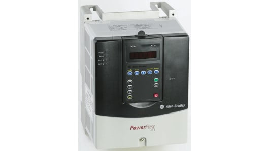 Rockwell, allen, bradley, allen-bradly, ethernet, ethernet-ip, ethernet/ip, CIP, industrial, OLC, communication, controller,20AC8P7A0AYNANC0,Allen Bradley PowerFlex 70 Inverter Drive, 3-Phase In, 500Hz Out, 4 kW, 400 V ac, 8.7 A