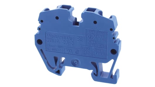 Electrical components near me, Electrical components store in Nigeria,weidmuller 1720930000 Blue ZDUA DIN Rail Terminal Block, Single level, 2.5mm², 500 V,Industrial Connectivity,Automation,Digitalization,Electrical Components,Terminal Blocks,Wire Processing,Enclosures,Sensors and Actuators,Energy Management,weidmuller