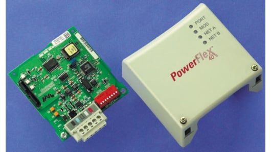 Rockwell, allen, bradley, allen-bradly, ethernet, ethernet-ip, ethernet/ip, CIP, industrial, OLC, communication, controller,22B-CCC,Allen Bradley Adapter for use with PowerFlex 40