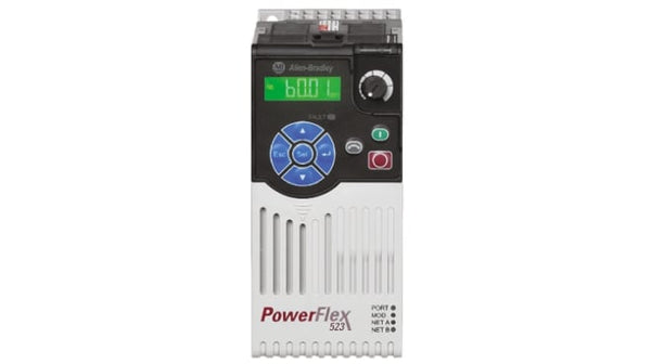 25A-A1P6N114,Allen-Bradley,rockwell,industrial,rockwell in Nigeria, callibration, Drives and Motors,Allen Bradley PowerFlex 523 Inverter Drive, 1-Phase In, 0.2 kW, 230 V ac, 1.6 A