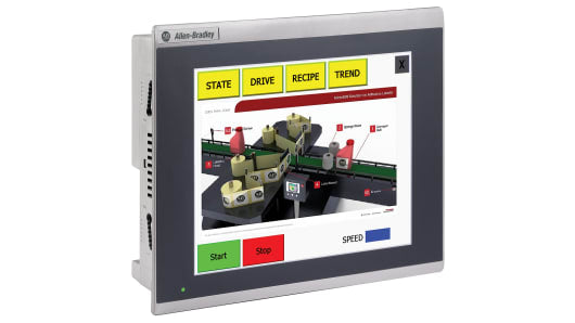 Rockwell, allen, bradley, allen-bradly, ethernet, ethernet-ip, ethernet/ip, CIP, industrial, OLC, communication, controller,2711R-T10T,Allen Bradley PanelView 800 Touch Screen HMI - 10 in, TFT LCD Display, 800 x 600pixels