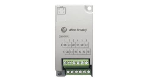 Rockwell, allen, bradley, allen-bradly, ethernet, ethernet-ip, ethernet/ip, CIP, industrial, OLC, communication, controller,2080-OW4I,Allen-Bradley 2080-OW4I Micro800 4 Point Relay Output