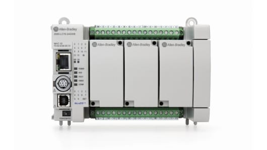 Rockwell, allen, bradley, allen-bradly, ethernet, ethernet-ip, ethernet/ip, CIP, industrial, OLC, communication, controller,2080-LC70-24QWB,Allen Bradley, Micro870, PLC CPU - 14 Inputs, 10 Outputs, Relay, HMI Interface