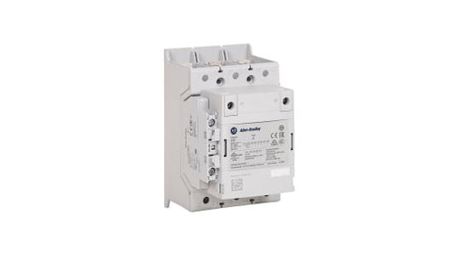 Rockwell, allen, bradley, allen-bradly, ethernet, ethernet-ip, ethernet/ip, CIP, industrial, OLC, communication, controller,100-E146KJ11L,Allen Bradley 100-E Contactor, 24 ? 60 V dc Coil, 3 Pole, 146 A, 75 kW, 1NO + 1NC