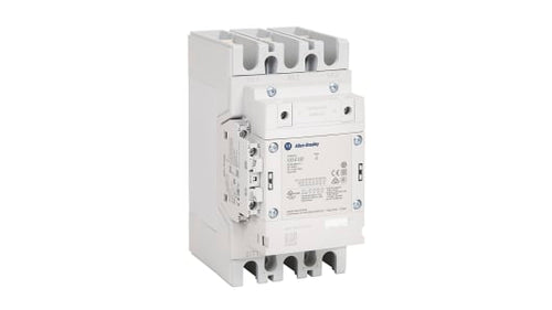 Rockwell, allen, bradley, allen-bradly, ethernet, ethernet-ip, ethernet/ip, CIP, industrial, OLC, communication, controller,100-E190ED11,Allen Bradley 100-E Contactor, 100 ? 250 V dc Coil, 3 Pole, 190 A, 90 kW, 1NO + 1NC