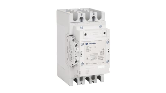 Rockwell, allen, bradley, allen-bradly, ethernet, ethernet-ip, ethernet/ip, CIP, industrial, OLC, communication, controller,100-E190ED11,Allen Bradley 100-E Contactor, 100 ? 250 V dc Coil, 3 Pole, 190 A, 90 kW, 1NO + 1NC
