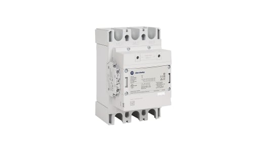 Rockwell, allen, bradley, allen-bradly, ethernet, ethernet-ip, ethernet/ip, CIP, industrial, OLC, communication, controller,100-E265KD11,Allen Bradley 100-E Contactor, 100 ? 250 V dc Coil, 3 Pole, 265 A, 132 kW, 1NO + 1NC