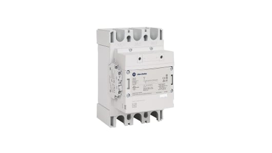 Rockwell, allen, bradley, allen-bradly, ethernet, ethernet-ip, ethernet/ip, CIP, industrial, OLC, communication, controller,100-E305KD11,Allen Bradley 100-E Contactor, 100 ? 250 V dc Coil, 3 Pole, 305 A, 160 kW, 1NO + 1NC