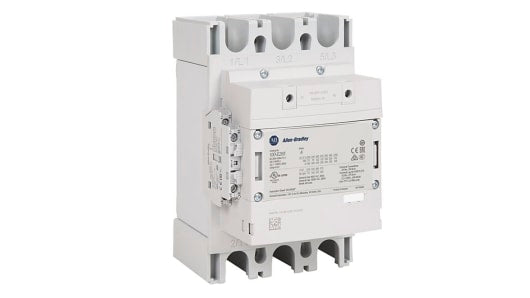 Rockwell, allen, bradley, allen-bradly, ethernet, ethernet-ip, ethernet/ip, CIP, industrial, OLC, communication, controller,100-E370KD11,Allen Bradley 100-E Contactor, 100 ? 250 V dc Coil, 3 Pole, 370 A, 200 kW, 1NO + 1NC