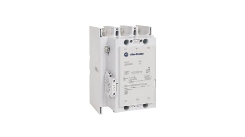 Rockwell, allen, bradley, allen-bradly, ethernet, ethernet-ip, ethernet/ip, CIP, industrial, OLC, communication, controller,100-E400ED11,Allen Bradley 100-E Contactor, 100 ? 250 V dc Coil, 3 Pole, 400 A, 200 kW, 1NO + 1NC