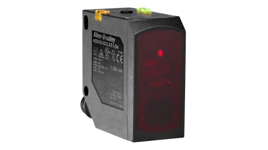 Rockwell, allen, bradley, allen-bradly, ethernet, ethernet-ip, ethernet/ip, CIP, industrial, OLC, communication, controller,45DMS-B8LAT1-D4,Allen Bradley Background Suppression Distance Sensor, Block Sensor, 60 ? 5000 mm Detection Range